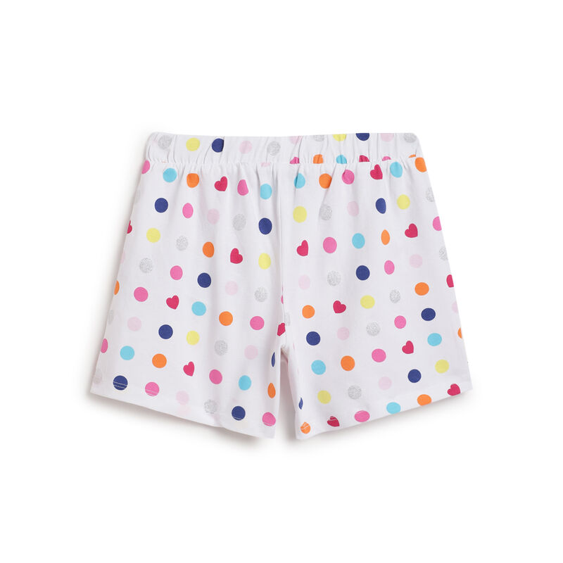 Girls Multicolor Printed Shorts (Pack Of 3) image number 7
